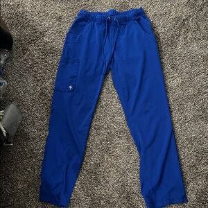 Healing Hands Blue Scrub Pants